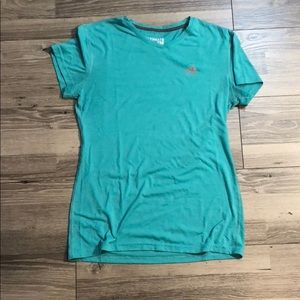 Mint green Adidas V-neck shirt